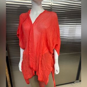 Free People Asymmetrical NWT Red Beach Cover